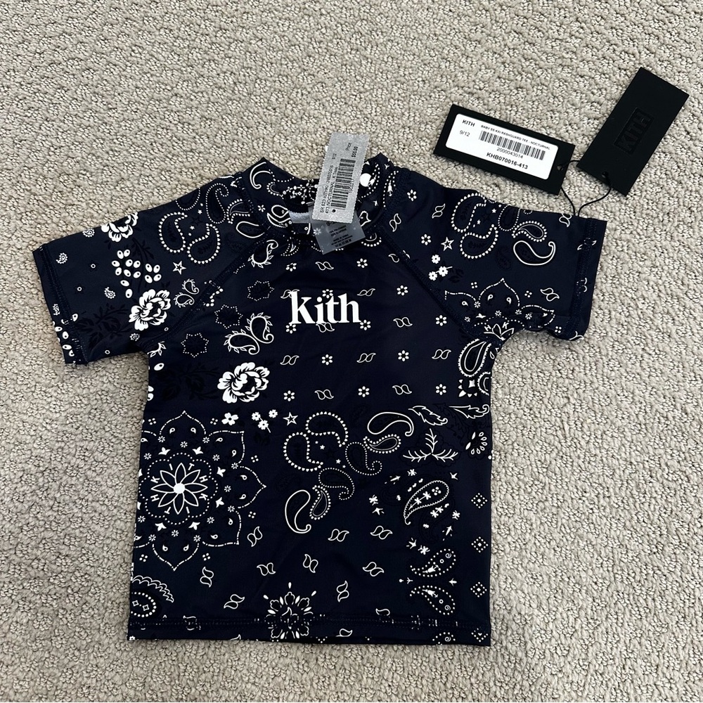 NWT Kith Baby SS Kai Rashguard Tee - Nocturnal